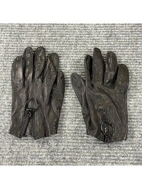 Black Leather Gloves Size XL